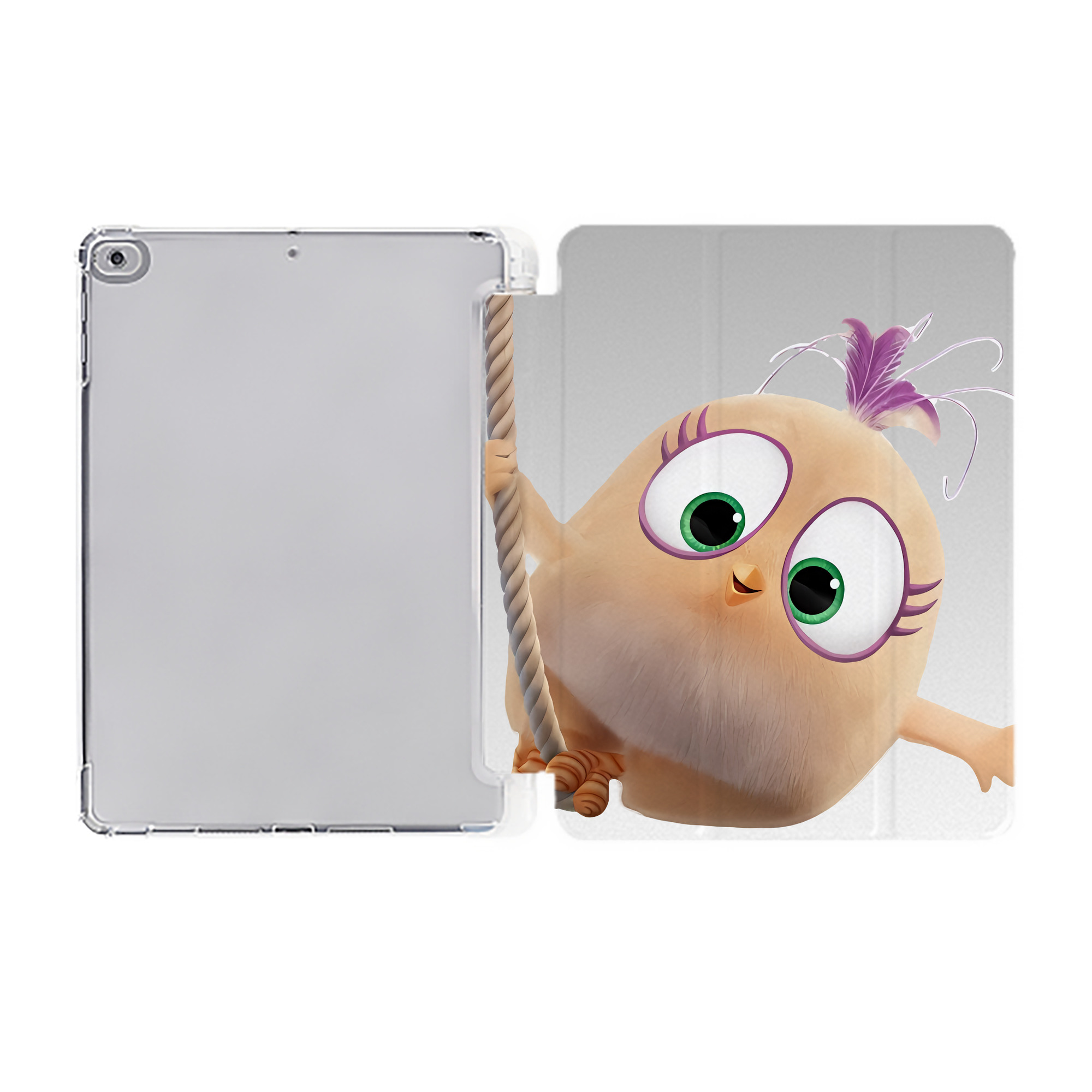 （画像用） Angry Birds アングリーバード IPad ケース ペン収納付き 三つ折りスタンド PUレザー×シリコン 対応機種9.5/10.5/10.9インチ